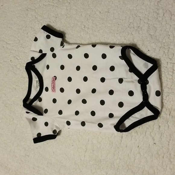 Calvin Klein Baby Girl's Polkadot Onesie - Picture 1 of 8